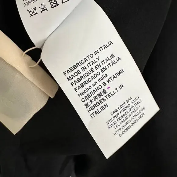 Pinko Emeline Belted Wool Blend Blazer Gray Italy Size 12 US / 48 IT - Picture 10 of 15